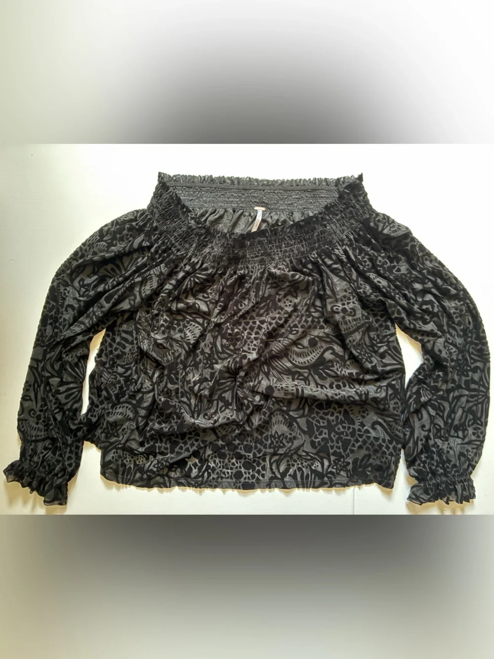 Free People off-the-shoulder top - Black - Medium